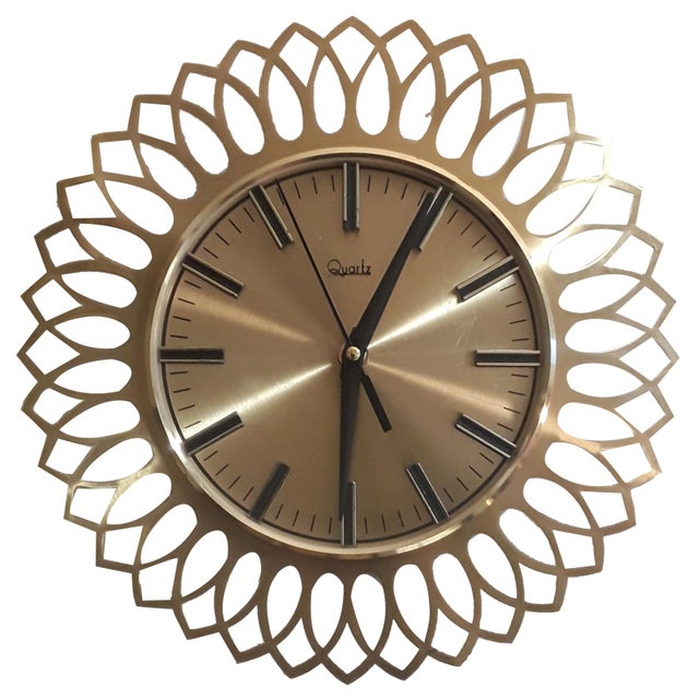 1980s Vintage German Wall Clock, 1980s For Sale - Image 5 of 5