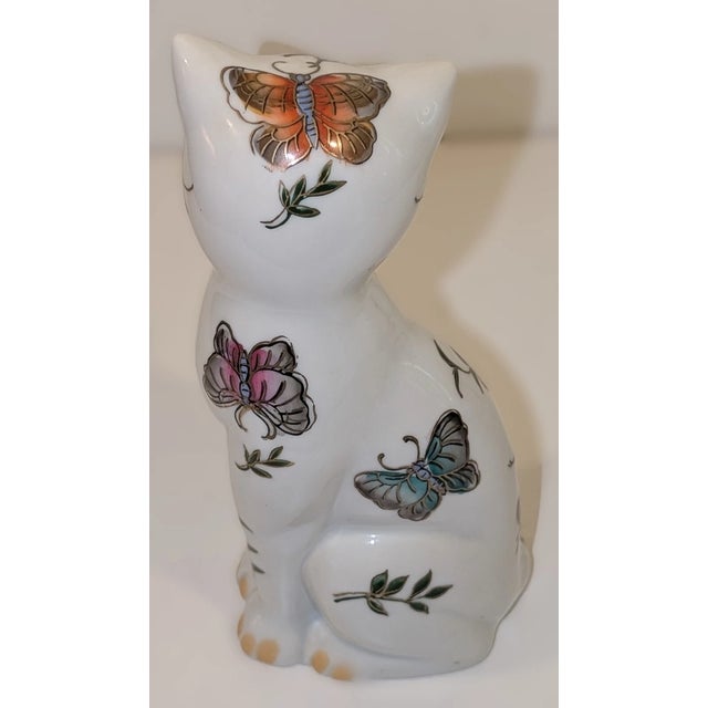 Vintage Andrea by Sadek Hand Painted Cat Figurine For Sale - Image 4 of 6