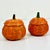 Pumpkin 1970s Vintage Boho Chic Americana Arts & Crafts Small Wicker Pumpkin Baskets - A Pair For Sale - Image 8 of 10