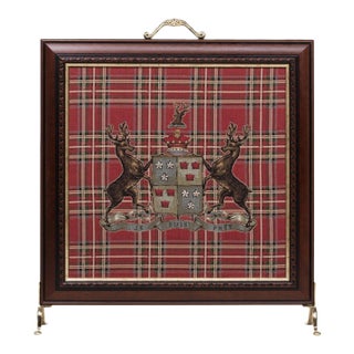 Highland Heritage Red Tapestry Firescreen For Sale