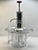 1950’s Chrome & Glass Drinks Dispenser Pump With Four Clear Glasses For Sale - Image 12 of 12