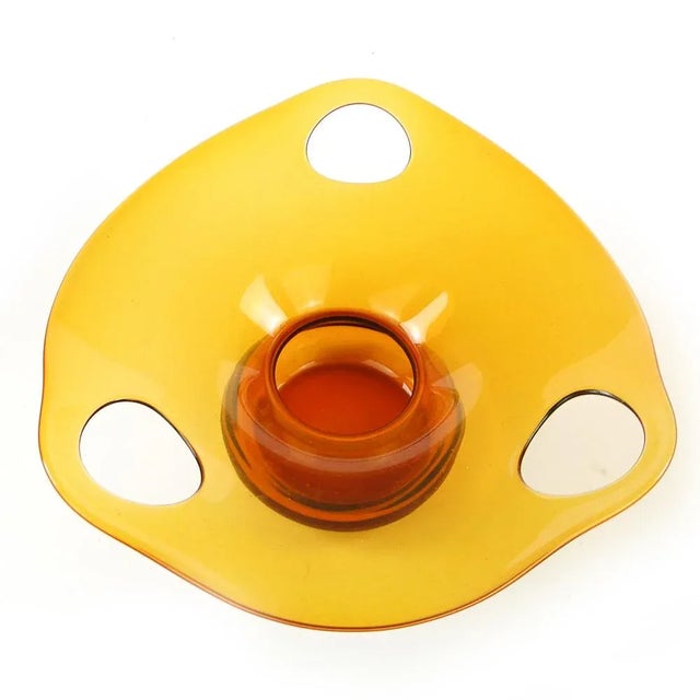 Postmodern Bowl by Maria Słaboń for Krosno Glassworks, Poland, 1970s For Sale - Image 4 of 11