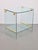 Vintage Regency Brass & Glass Side Table, 1970s For Sale - Image 12 of 13