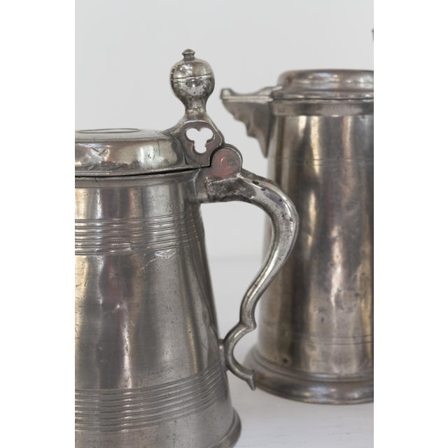 Antique Swedish Pewter Tankards, 1900s, Set of 3 For Sale - Image 13 of 18