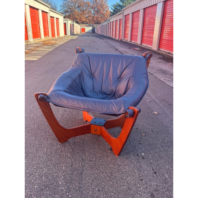 1970s 1970s Luna Sling Chair Designed by Norwegian Designer Odd Knutsen For Sale - Image 5 of 14