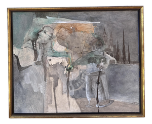 Antonio Collado, Memory in Gray, 1990s, Oil Painting on Canvas