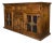 20th Large Catalan Spanish Baroque Light Oak Tuscan Credenza or Buffet For Sale