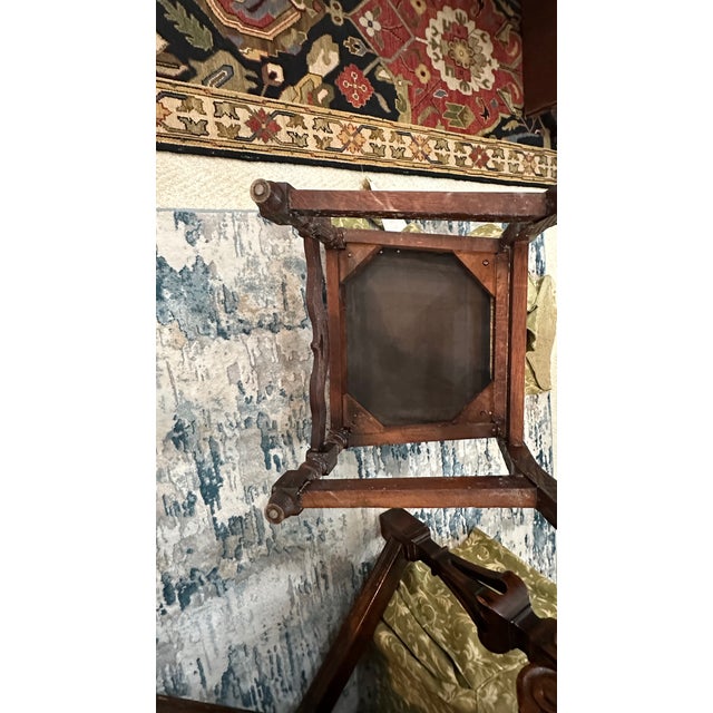 Set of 12 Vintage English Walnut Dining Chairs, Circa 1928 For Sale - Image 9 of 14