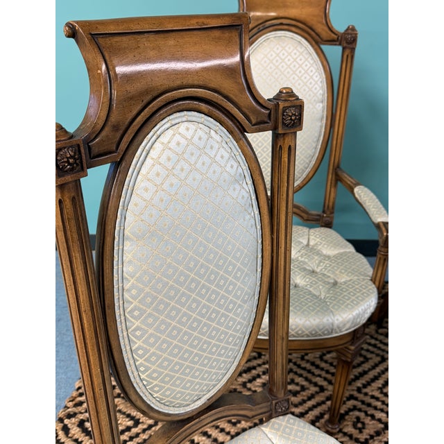 Brown 1950s Mastercraft Dining Chairs - Set of 6 For Sale - Image 8 of 10