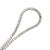 Early 21st Century 14k White Gold 14.44ct Round Diamond 4 Prongs Matinee Chain Tennis Necklace For Sale - Image 5 of 8