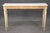 Beautiful Creme Painted Gilt Marble Top Italian Neoclassical Console Table For Sale - Image 4 of 11