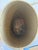 Metal Vintage Faux Woodgrain Mid-Century Wastebasket With Brass Handle For Sale - Image 7 of 10