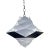 1960s Danish Preben Dahl Symfoni Scandinavian Geometry, Enameled Steel Hanging Lamp For Sale