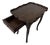 Antique French Style Mahogany One-Drawer Side Table With Serpentine Scalloped Top For Sale