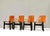 Cognac Leather Tre 3 Dining Chairs by Angelo Mangiarotti for Skipper, 1978, Set of 4 For Sale - Image 4 of 17