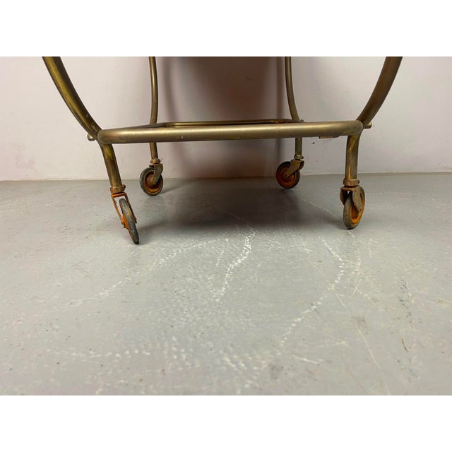 Mid-Century Brass and Black Glass Bar Trolley from Grünstadt, Germany, 1950s For Sale - Image 11 of 18