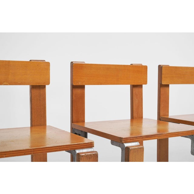 1960s French Chairs by George Candilis for Sentou, 1968, Set of 6 For Sale - Image 5 of 18