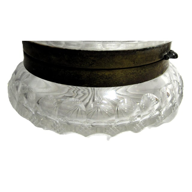 Transparent Antique Pairpoint Cut Glass Dresser Box Victorian Viscaria Pattern For Sale - Image 8 of 13