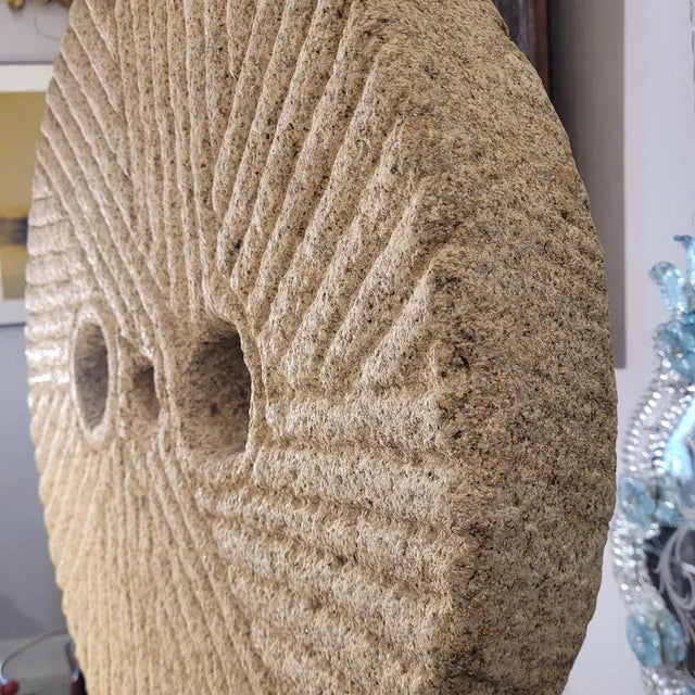 Antique Castilian Millstone in Granite and Iron Sculpture, 1800s For Sale - Image 13 of 18