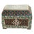 Rare Enamel on Metal Handcrafted Decor Box ( Hinged) Enamel All-Over Silver Trim Wood Interior For Sale