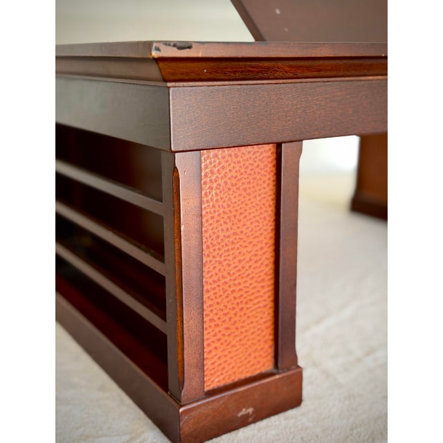 Vintage MCM Mid Century Modern Adjustable Reading Table Bed Desk Breakfast Tray Magazine Rack Sculptural Wood Laptop Stand For Sale - Image 9 of 12