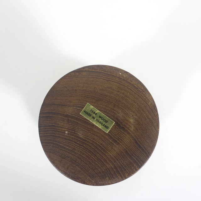 Wood Mid Century Modern Teak Wood Candle Holder Danish Modern Style Chunky Wood Candleholder For Sale - Image 7 of 7