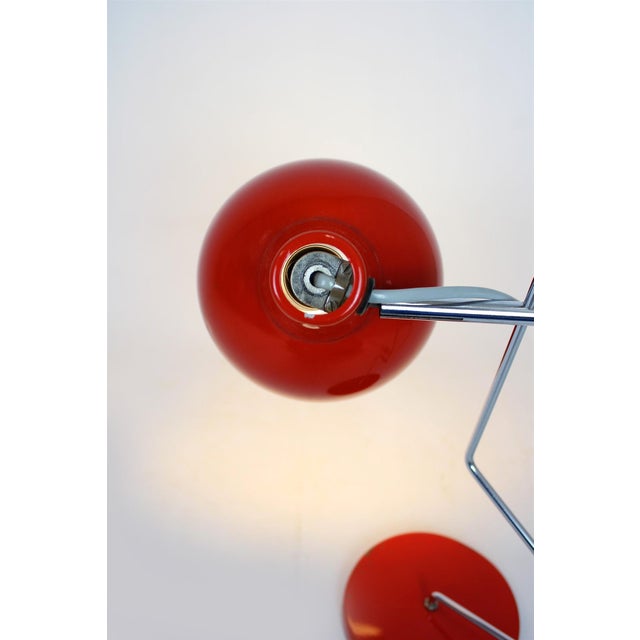 Mid-Century Red Desk Lamp from Lidokov, Former Czechoslovakia, 1960s For Sale - Image 16 of 18
