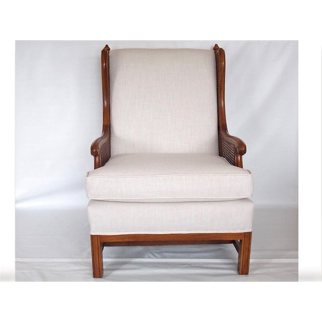 1960s Vintage Cane Wingback Chair Chairish