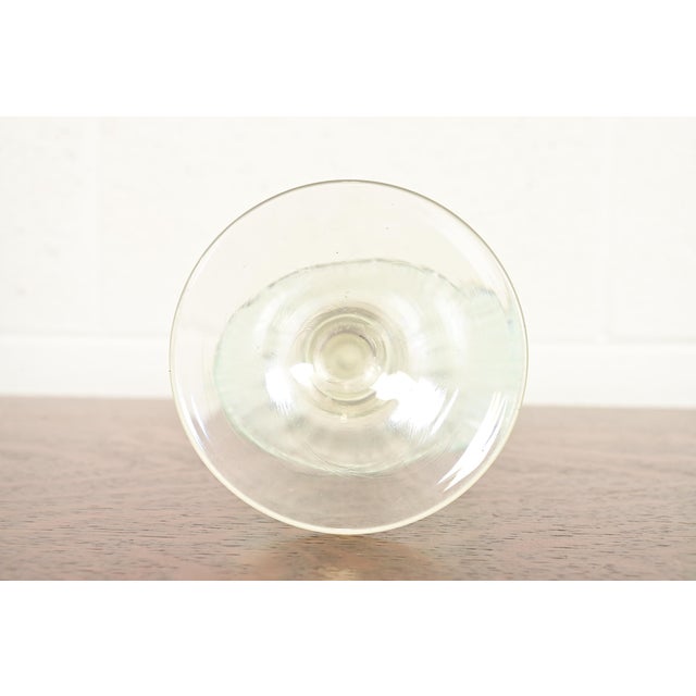 Green Louis Comfort Tiffany Favrile Pastel Iridescent Art Glass Candlesticks, Pair For Sale - Image 8 of 11