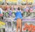 Flower Market - Original Watercolor on Paper Original watercolor of a flower seller by Ken L. Stephens (American. 20th...