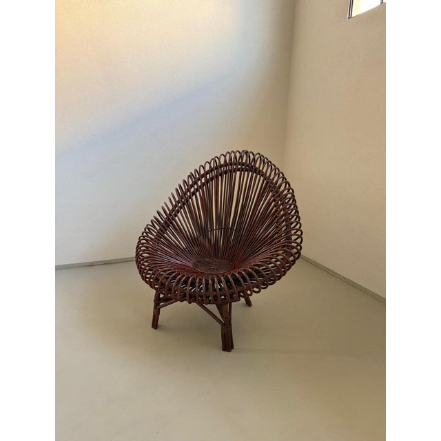 Mid-Century Modern Wicker Chair by Janine Abraham & Dirk Jan Rol for Dal Vera, 1960s For Sale - Image 3 of 8