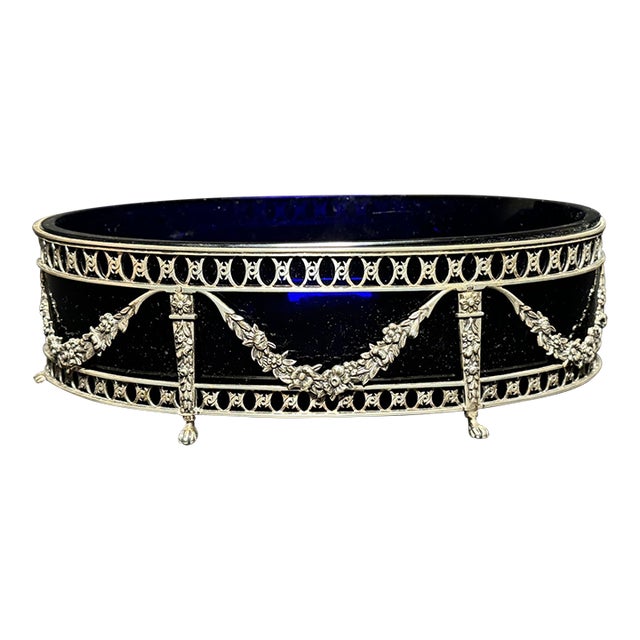 19thC Dutch P. Spoelstra Louis XVI Silver Jardiniere Bowl For Sale