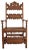 Carved Throne Chair, 1880s For Sale