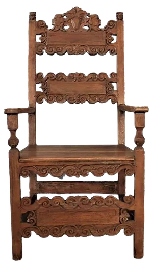Carved Throne Chair, 1880s