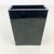Stunning glass Kosta Boda glass rectangular vase in black with gold, pink, blue and rainbow glittery swirls. Signed on...