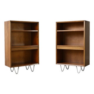 George Nelson BCS Bookcases in Walnut for Herman Miller - A Pair For Sale