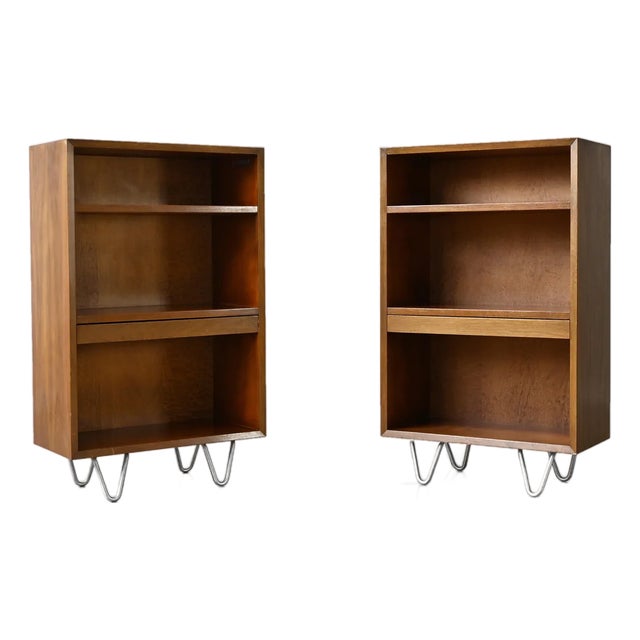 George Nelson BCS Bookcases in Walnut for Herman Miller - A Pair For Sale