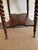 Late 19th Century Antique Barley Twist Side Table With Brass and Glass Ball Feet For Sale - Image 5 of 11