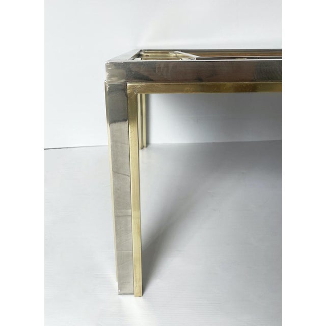 1970s Vintage Mirrored Glass Coffee Table, 1970 For Sale - Image 5 of 12