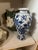 Ceramic 1970s Blue and White Asian Dragon Vase For Sale - Image 7 of 8