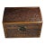 Chinese Rosewood Carved Dragon Treasure Box With Brass Hardware For Sale