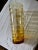 Glass Mid 20th Century Italian Amber Swirl Tall Vase For Sale - Image 7 of 7