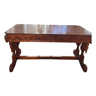 1990’s Design Toscano Sir Benedict’s Renaissance Library Table For Sale