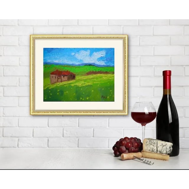 Modern Tuscany Landscape Oil Painting For Sale - Image 4 of 6