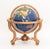 Late 20th Century Modern Semi-Precious Stone Inlaid Revolving Globe on Copper Stand For Sale - Image 5 of 15