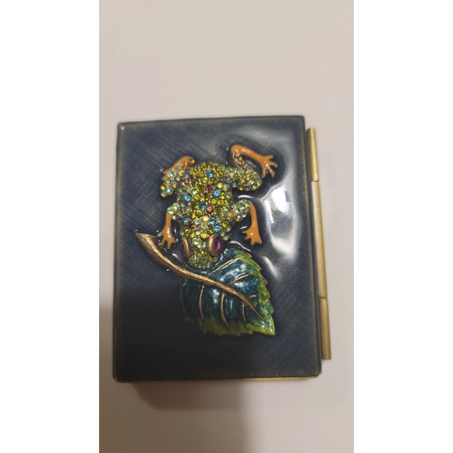 Jay Strongwater Swarovski Small Enamel Picture For Sale - Image 9 of 12