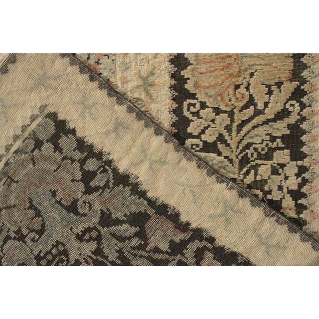 2010s Rug & Kilim’s Oversized European Style Rug in Cream With Floral Medallions For Sale - Image 5 of 5