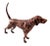 Modern Antique Copper Finish Metal Dog Sculptures For Sale - Image 3 of 7