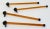 Figurative Vintage Culver LTD Blown Glass Ball Cap Swizzle Sticks, S/4 For Sale - Image 3 of 8
