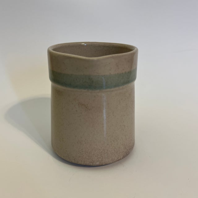 1970s Creamer With Teal Stripe From Japan For Sale In Washington DC - Image 6 of 8